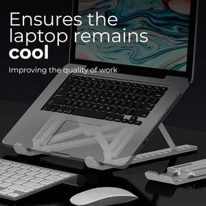 Laptop Stands 7-Levels Adjustable Laptop Stand Aluminium Adjustable Riser Laptop Holder for Desk Compatible with 9"-15.6" - Product Image 4