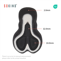 Shorts de cyclisme Sokind écologiques, respirants, à séchage rapide, en Spandex/Nylon, avec coussinets en gel Coolmax, sans coutures, pour le vélo