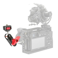 Adaptateur de montage bras magique à réglage laser, pour moniteur d'appareil photo, lumière LED et accessoires d'extension DSLR