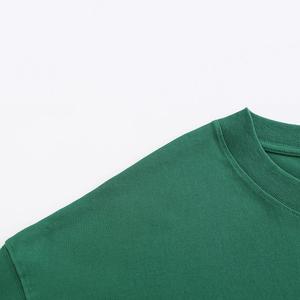 T-shirt en tricot surdimensionné blanc personnalisé en gros, 100% coton, poids lourd, col rond côtelé, taille XL, blanc, impression de <span class=keywords><strong>marque</strong></span> en vrac - Product Image 4