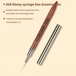 Ensemble de pinceaux pour nail art 6mm 9mm 12mm 15mm 18mm, stylos de dessin fins avec logo personnalisé pour salon - Product Image 6