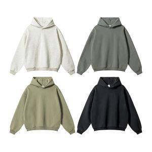 Conjunto de Sudadera con Capucha de Algodón 100% para Hombre y Mujer, Holgada, Moderna, de Alta Calidad, Personalizable al por Mayor - Product Image 2