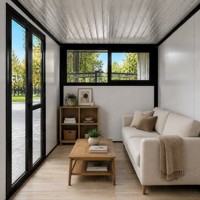 Casa Contenedor Plegable de 20 pies, Instalación Rápida, Casa Prefabricada Plegable, Mini Casa Móvil, Dormitorio Temporal