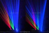 Projecteur laser à faisceau programmable RGB DMX à 3 têtes, lumière laser de bar pour DJ, pour spectacles en boîte de nuit