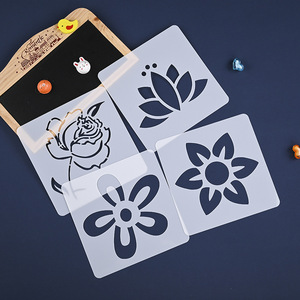 Pochoir en plastique pour peinture, artisanat, <span class=keywords><strong>dessin</strong></span> personnalisé, pour enfants, DIY, moule à gâteau, pochoir de peinture, moule à <span class=keywords><strong>dessin</strong></span> en PE, thème spatial - Product Image 4