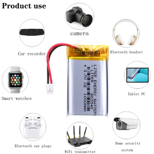 3.7V 1000mAh 802540 Polymer Lipo li pin lithium cho điện thoại E-book iPod xách tay với 2pin PH 2.0 mét kết nối - Product Image 2