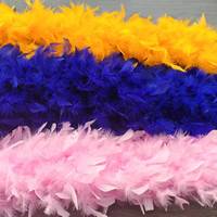 Haute qualité en gros élégance Chandelle couleur unie Boas pour les décorations de fête robe Costume décor de fête de mariage