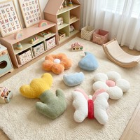 Coussin décoratif en polaire Teddy et Sherpa, 280 GSM, 14 pouces, 100 % polyester, personnalisable, couleurs variées, formes assorties