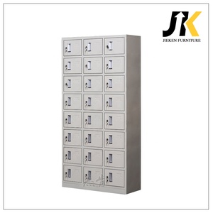 Tủ lưu trữ kim loại 24 cửa tủ điện thoại di động tủ khóa thép nhỏ có khóa thiết kế lỗ chim bồ câu để lưu trữ an toàn - Product Image 4