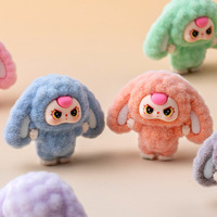 Nouvel Arrivage : Poupée Lapin 3D en Peluche, Modèle Cartoon, pour Enfants de 3 Ans, Accessoires DIY pour Boîte Surprise, Mini Ornements Tendance