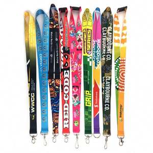 Cordon de sécurité détachable en polyester imprimé par sublimation, promotionnel et économique, avec chaîne de cou, personnalisable avec logo ou marque tendance - Product Image 5