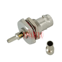 Connecteur femelle BNC à étanche coaxial RF nickelé à sertir RG316 RG174 LMR100 50-1.5 Jack et type d'adaptateurs RF