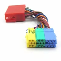 Instalación del mercado de accesorios automotriz Conector Iso verde azul amarillo Arnés de cables estéreo de audio de 20 pines para 2017/A6