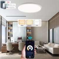 Lampe intelligente à intensité variable Smart Tuya Alexa Google Phone APP Control Modern Home LED Plafonniers