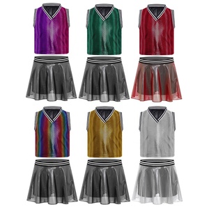 4-14 Vêtements de danse pour enfants Costumes de danse pour enfants Vêtements pour filles Uniformes de pom-pom girl Stage Dance Performance Wear - Product Image 1