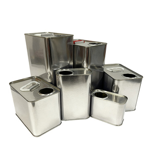 China Best 200ML-5L Latas cuadradas de metal vacías con tapas Mango personalizable utilizado para aceite de alimentos Aceite de oliva Contenedor de aceite de colza - Product Image 1