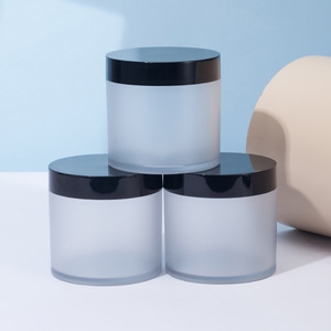 Flacon de crème pour le visage en plastique PET à paroi épaisse de grande capacité 400 ml, à large ouverture, vide, pour l'emballage de masque cosmétique pour crème pour le visage - Product Image 1