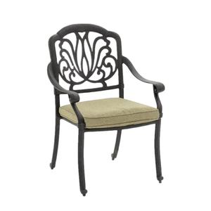 Chaise de jardin en aluminium moulé <span class=keywords><strong>Elizabeth</strong></span> dinant la chaise - Product Image 1