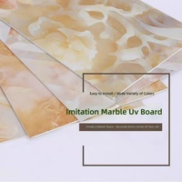 Panel de Pared Decorativo Interior de PVC Impermeable con Estilo Moderno, Panel de Mármol con Protección UV para Sala de Estar, Hotel, Baño y Paredes de Ducha