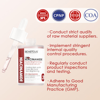 OEM Private Label 30ML Anti-âge Blanchissant Hydratant Vitamine C Sérum Nicotinamide Organique pour Femmes Soins du Visage