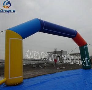 Arc de <span class=keywords><strong>portique</strong></span> gonflable extérieur multicolore à impression de logo personnalisé pour la publicité commerciale - Product Image 4