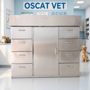 Table de traitement vétérinaire OSCAT, équipement médical pour animaux, surface plane, facile à nettoyer, pour hôpital vétérinaire - Product Image 1
