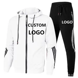 Felpa tuta LOGO personalizzato personalizzato giacca da uomo pullover pantaloni da palestra jogging tuta da uomo felpe set di felpe da uomo