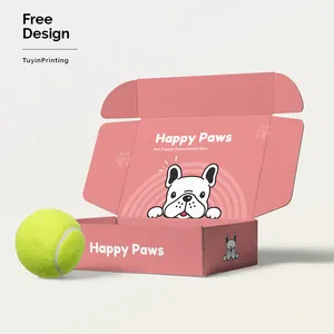 Caja de envío personalizada para productos de mascotas, embalaje de papel corrugado, venta al por mayor, buena calidad