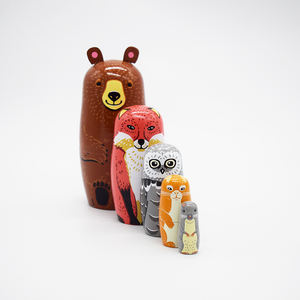 Regali di natale matrioska bambola bambole di nidificazione in legno fatte a mano - Product Image 6