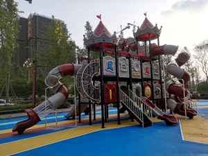 Parque infantil al aire libre personalizado para niños Toboganes LLDPE Popular Colorido Composable Multijugador Castillo Moldeado Tobogán de plástico Jardín Público - Product Image 4