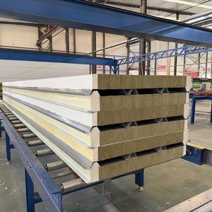 Panel de Techo Aislante de Lana de Roca Personalizado de Primera Calidad, Insonorizado e Impermeable, para Casas Prefabricadas, Edificios Comerciales, Panel de Techo Tipo Sándwich - Product Image 4