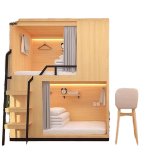 Hostel Hotel Simple Apartment Dormitory Space Capsule Modern Metal <b>Bunk</b> <b>Bed</b> Adult Multifunctional High Low Commercial Use - Product Image 1