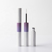 Tube de mascara vide à double compartiment 5ml*2, flacon de sérum pour cils à double extrémité 10ml, brosse fine, emballage cosmétique de maquillage
