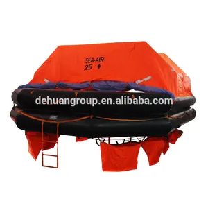 SOLAS Chứng Nhận Ném Qua Loại Inflatable Liferaft Cho 6, 10, 12, 15 Người