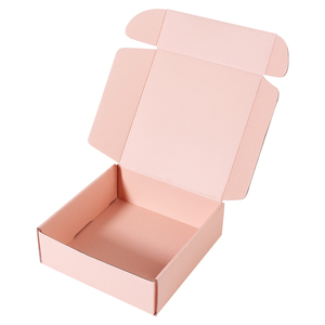 Boîte d'expédition en carton ondulé biodégradable imprimée double face, format standard, simple paroi, finition noir mat pour bijoux - Product Image 4