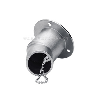 Col de remplissage d'huile en acier inoxydable de 38 mm avec couvercle à chaîne, quincaillerie marine pour réservoir de carburant de bateau, poli miroir 316 - Product Image 3
