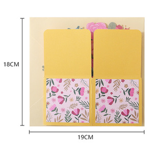 Giorno dell'insegnante 3d biglietto di auguri Bouquet fiore biglietto di auguri di compleanno Qixi Festival biglietto di auguri di ringraziamento - Product Image 6