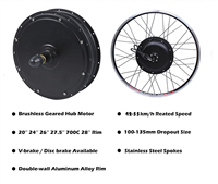 Kit de motorisation de vélo électrique avec moteur Hub de 1000W, 29 pouces, moteur arrière avec écran LCD, SW KT