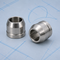 Embout de compression à cône unique en acier inoxydable usiné CNC suisse sur mesure pour assemblages de compression de sondes d'instruments
