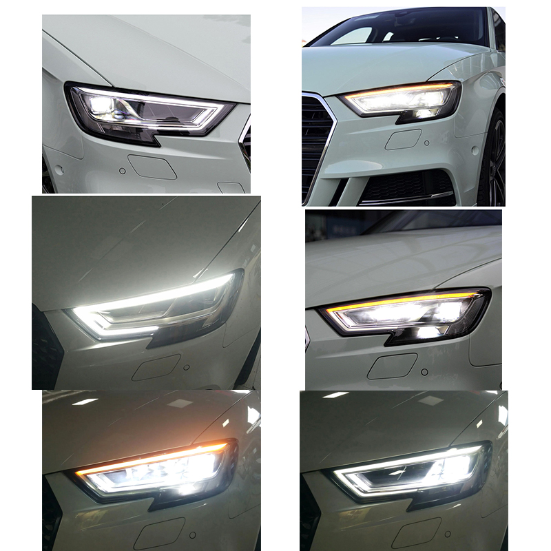 Kit 2 Fari LED Matrix Per Audi A3 2021-2024 E RS3 – Sostituzione Aggiornamento Plug&Play, Impermeabile E Antigraffio