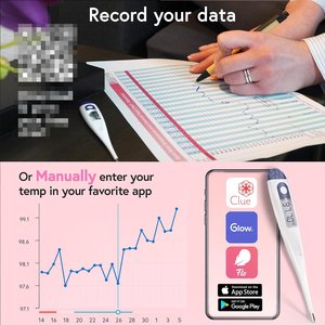 <span class=keywords><strong>Thermomètre</strong></span> numérique de haute précision pour la mesure de la température orale, idéal pour le suivi de l'ovulation et la fertilité - Product Image 5
