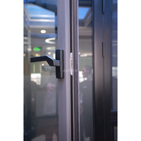 Fenêtre de balcon à double vitrage sur mesure, design simple, cadre en aluminium ultra-fin, fenêtre à battant en aluminium pour maison