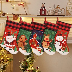 Modello di cartone animato creativo transfrontaliero calze di natale decorazioni per la casa di capodanno albero di natale appesa attrezzatura da gioco - Product Image 1