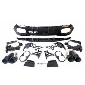 Diffuseur arrière double embouts d'échappement pour Mercedes benz classe A W177 2019 2020 2021 2022 <span class=keywords><strong>2023</strong></span> A35 <span class=keywords><strong>A45</strong></span> lèvre de berline à hayon - Product Image 1