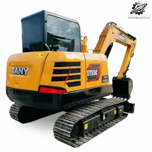Mini-excavatrice sur chenilles Sany55 d'occasion, 5,7 tonnes, godet de 0,2 m³, marque chinoise d'origine, petite excavatrice de chantier, faible nombre d'heures, bon état - Product Image 1