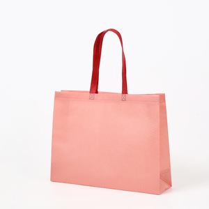 Bolsa de tela no tejida 43x30x10 cm ecológica con impresión personalizada en la parte inferior y lateral para compras comerciales - Product Image 3