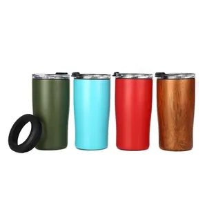 Custom Logo Ice Can Cooler Stainless Steel Double Wall Vacuum Insulated Can Cooler Keep Beverage Drink Cold For 12 Hours
