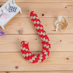 All'ingrosso tre colori natale Cane corda di canna giocattoli - Product Image 4