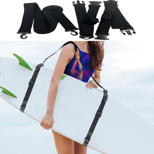 Sangles d'épaule pour planche de surf, en nylon noir, réglables, pour le transport de planches de surf, de paddleboard et de kayak - Product Image 5