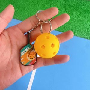 Custom Bulk Order Wholesale Vintage Metal <b>Pickleball</b> <b>Racket</b> Keychain - Sports Fan Gift for Party Guests Keychain - Product Image 6